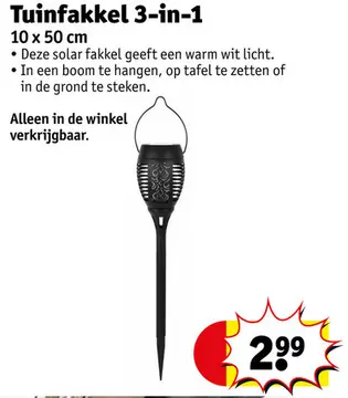 Aanbieding: Tuinfakkel 3-in-1