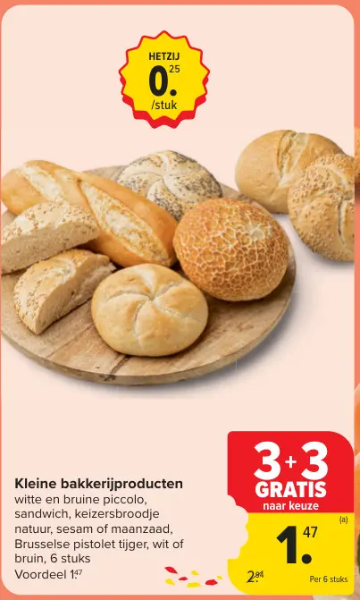 Promotie: Kleine bakkerijproducten