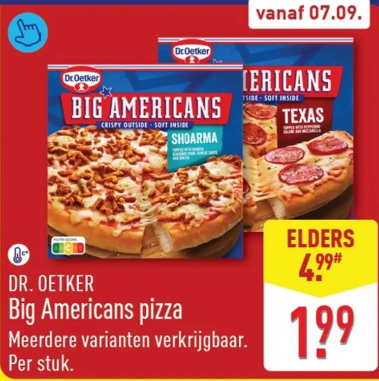 Aanbieding: Big Americans pizza