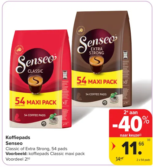 Promotie: Koffiepads