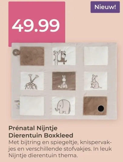 Aanbieding: Prénatal Nijntje Dierentuin Boxkleed