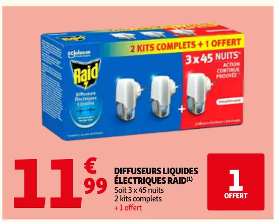 Offre: Diffuseurs liquides électriques