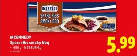 Promotie: Spare ribs smoky bbq
