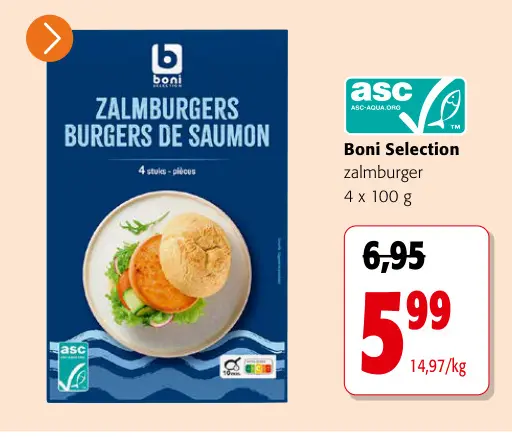 Promotie: Zalmburgers burgers de saumon