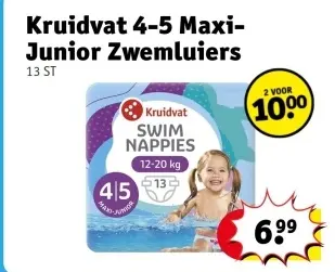 Aanbieding: Kruidvat 4-5 Maxi-Junior Zwemluiers