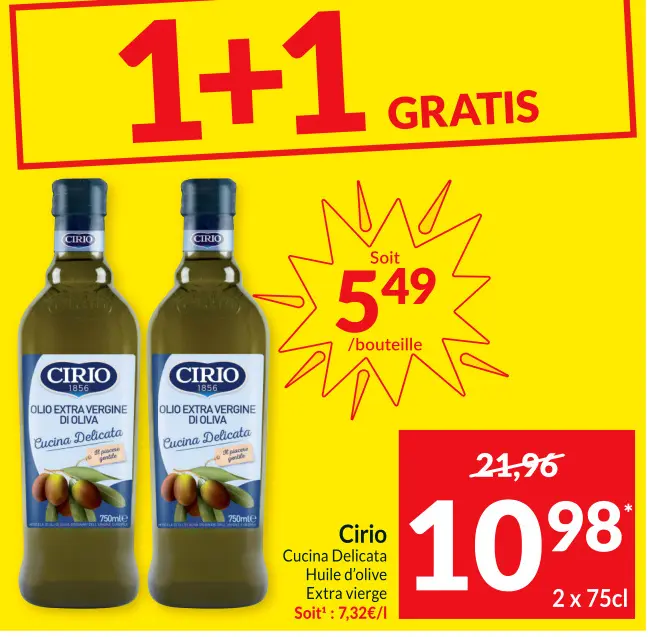 Offre: Huile d'olive Extra vierge