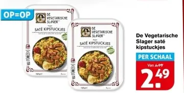 Aanbieding: De Vegetarische Slager saté kipstuckjes