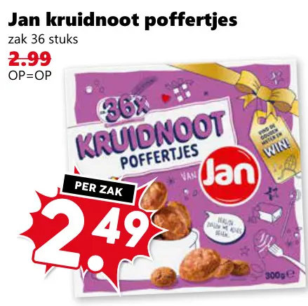Aanbieding: Jan kruidnoot poffertjes