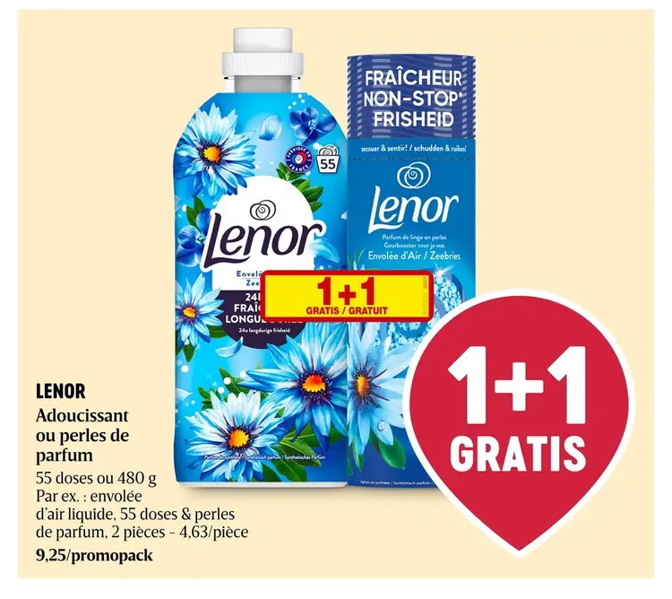 Offre: Adoucissant ou perles de parfum