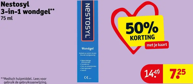 Aanbieding: 3-in-1 wondgel