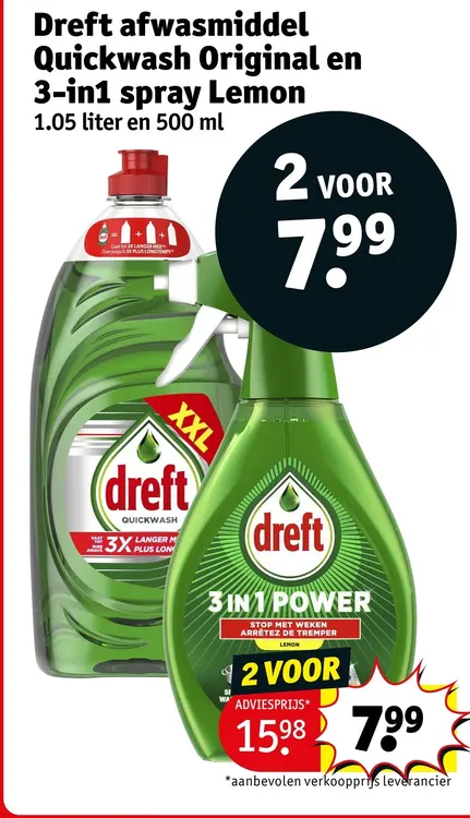 Aanbieding: Quickwash Original en 3-in1 spray Lemon