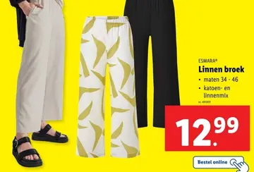 Aanbieding: Linnen broek