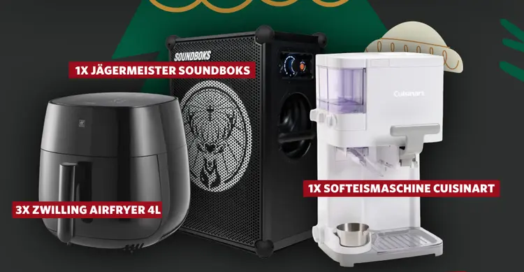 Aanbieding: Jägermeister Soundboks, Zwilling Airfryer 4L,