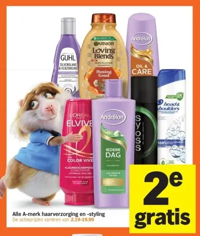 Aanbieding: Alle A-merk haarverzorging en -styling