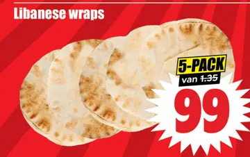Aanbieding: Libanese wraps