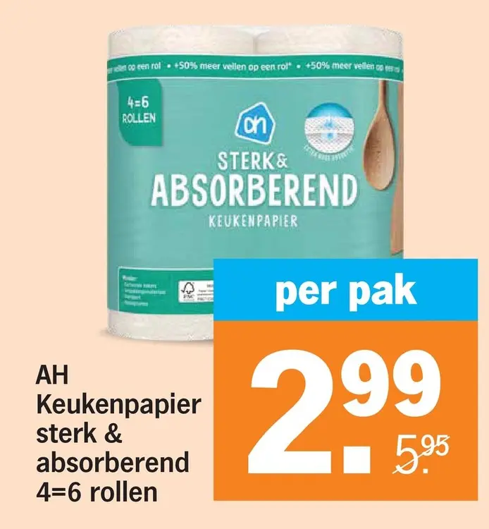 Aanbieding: Keukenpapier sterk & absorberend