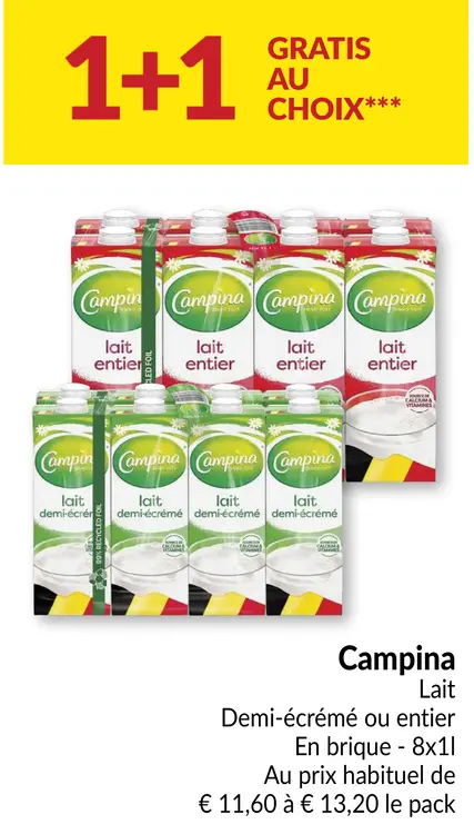 Offre: Lait