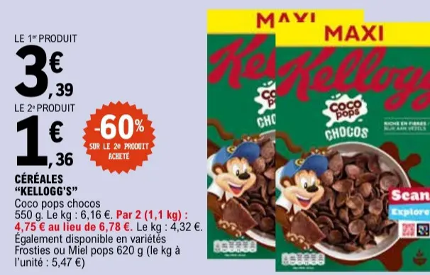 Promotie: CÉRÉALES Coco pops chocos