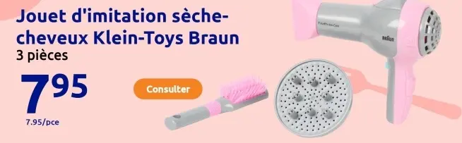 Offre: Jouet d'imitation sèche-cheveux
