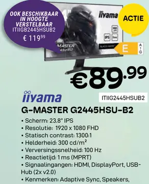 Aanbieding: G-master g2445hsu-b2