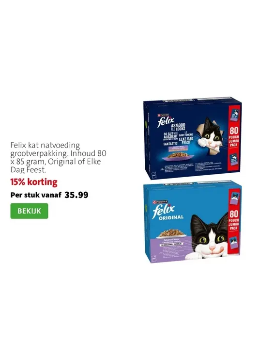 Promotie: Felix kat natvoeding grootverpakking