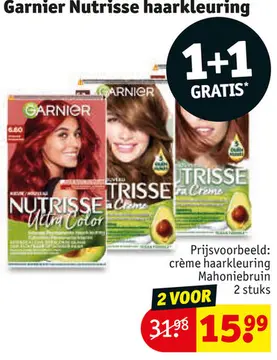 Aanbieding: Garnier Nutrisse haarkleuring