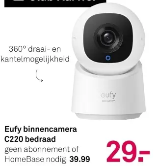 Aanbieding: Binnencamera C220 bedraad
