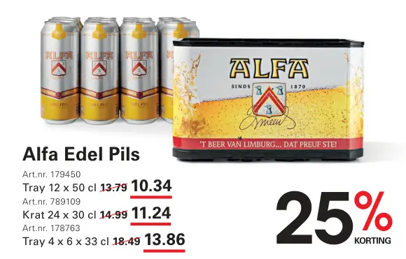 Aanbieding: Alfa Edel Pils