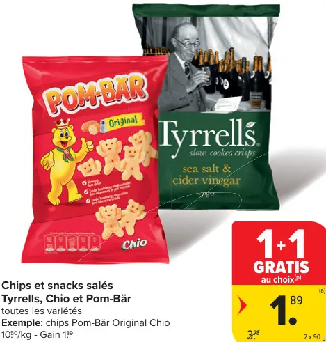 Offre: Chips et snacks salés