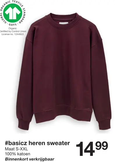 Aanbieding: #basicz Heren sweater