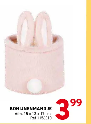 Promotie: Konijnenmandje