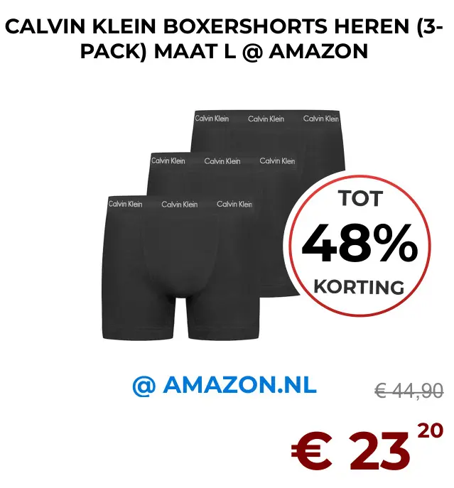 Aanbieding: Boxershorts heren