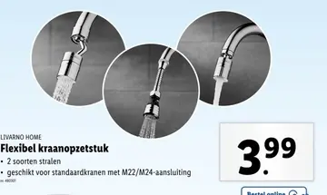 Aanbieding: Flexibel kraanopzetstuk