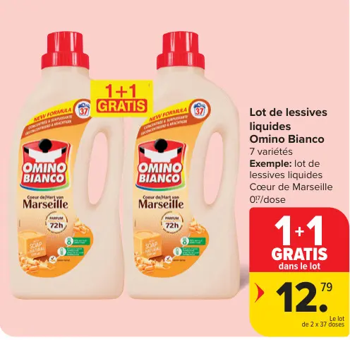 Offre: Lot de lessives liquides
