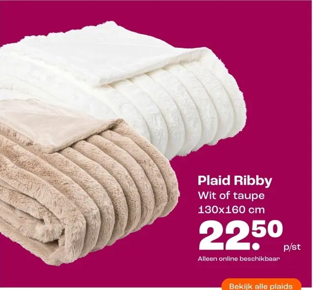 Aanbieding: Plaid Ribby
