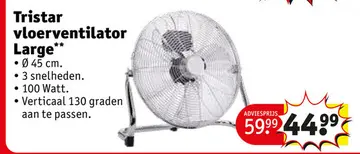 Aanbieding: Tristar vloerventilator Large