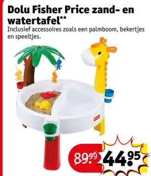 Aanbieding: Dolu Fisher Price zand- en watertafel
