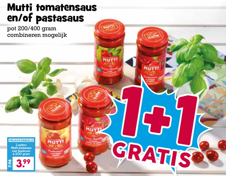 Aanbieding: Tomaten- en/of pastasaus