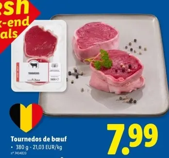 Offre: Tournedos de bœuf