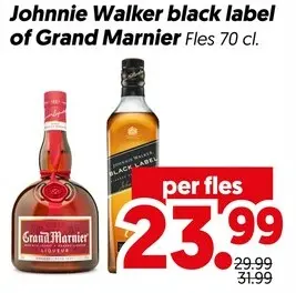 Aanbieding: Johnnie Walker black label or Grand Marnier