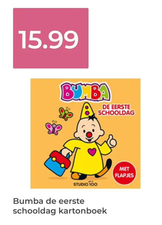 Aanbieding: Bumba de eerste schooldag kartonboek