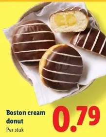 Aanbieding: Boston cream donut