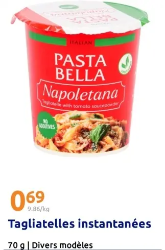 Offre: Tagliatelles instantanées