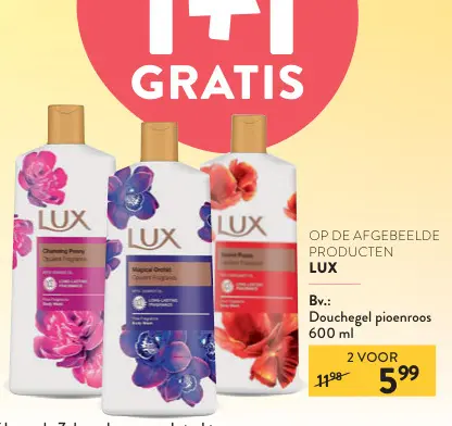 Promotie: Douchegel pioenroos