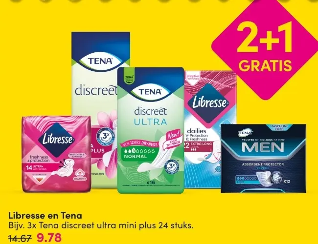 Aanbieding: Libresse en Tena