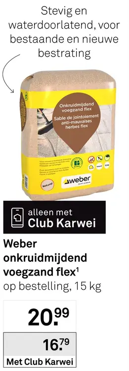 Aanbieding: Onkruidmijdend voegzand flex