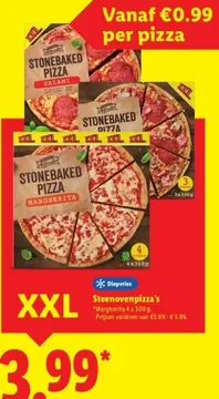 Aanbieding: Steenovenpizza's