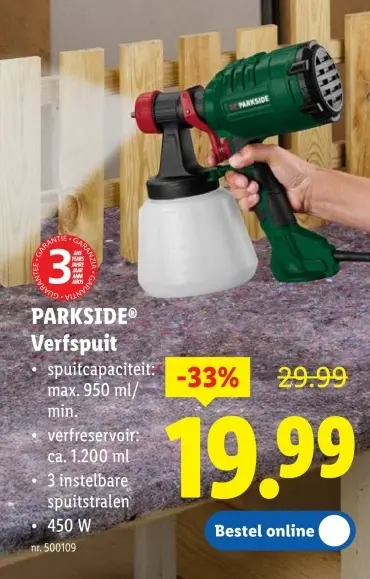 Promotie: Verfspuit