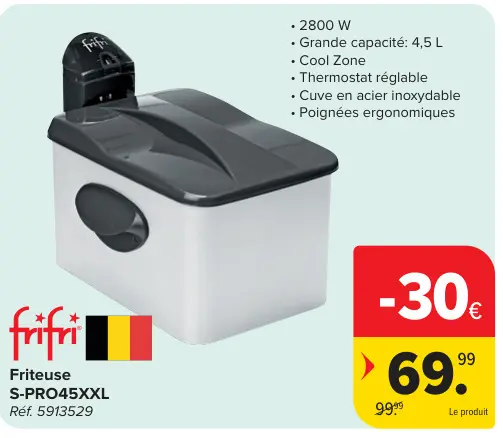 Offre: Friteuse S-PRO45XXL