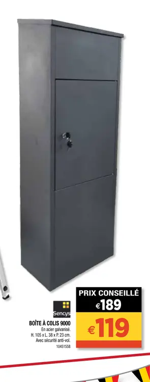 Aanbieding: Boîte à colis 9000